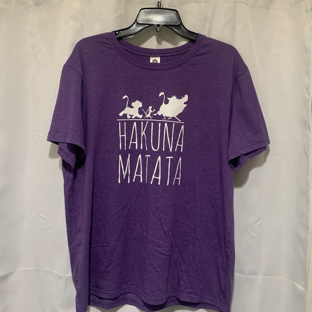 Hakuna Matata Lion King Tee Shirt Womens XL Short Sleeve Pullover